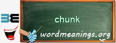 WordMeaning blackboard for chunk